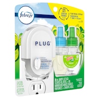 Febreze Scented Oil Air Freshener Kit, Fade Defy, Includes Plug-In Warmer and Refill, Assorted Scents