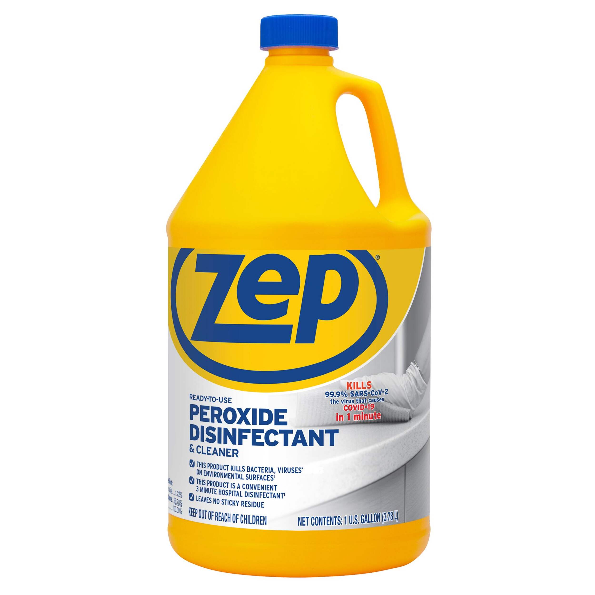 Zep Peroxide Disinfectant Cleaner, 3.8-L Front_Flat