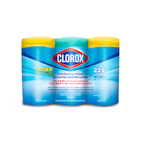 Clorox Disinfecting Wipes, 3 x 75-ct Front_Flat