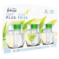 Febreze LIGHT Fade Defy PLUG Air Freshener, Bamboo, 3-pk Refill