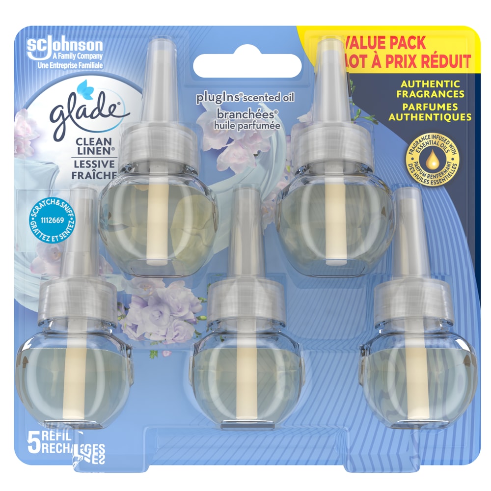 Glade PlugIn Scented Oil, 5pk Canadian Tire