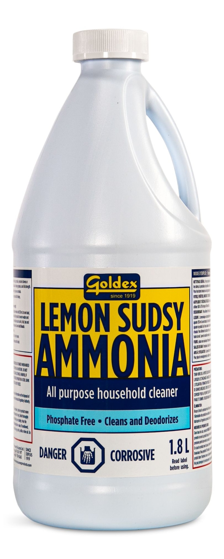 Goldex Lemon Sudsy Ammonia AllPurpose Household Cleaner, Lemon, 1.8L