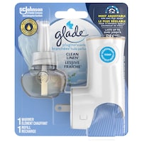 Glade PlugIns Scented Oil Starter Kit, Clean Linen Front_Flat