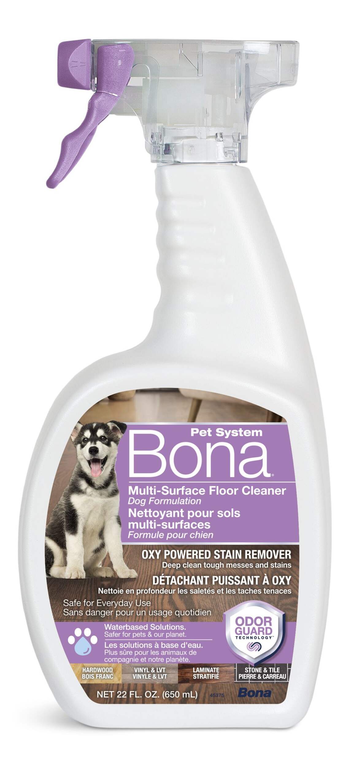 Bona MultiSurface Pet System Floor Cleaner, Dog Formula, OxyPowered