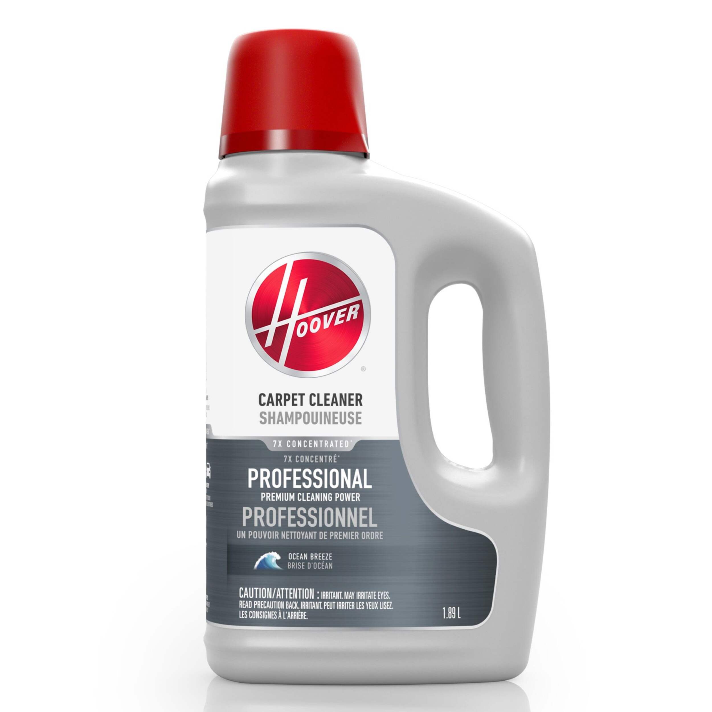Formule professionnelle pour tapis et tissus Hoover, parfum d’océan, 1,89 L Front_Flat