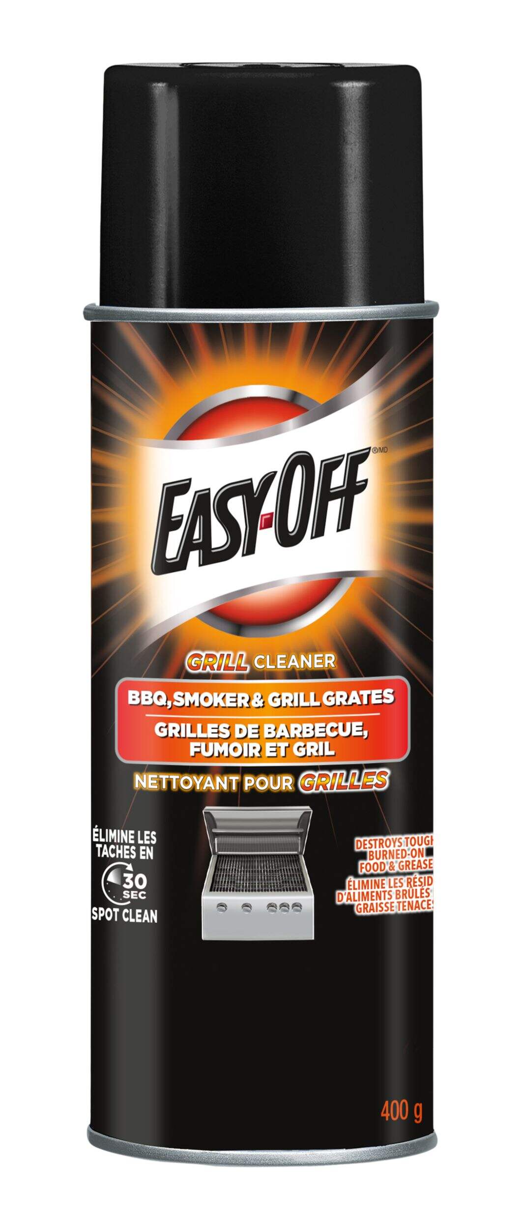 EASY-OFF BBQ Grill Cleaner Aerosol, 400-g Front_Flat