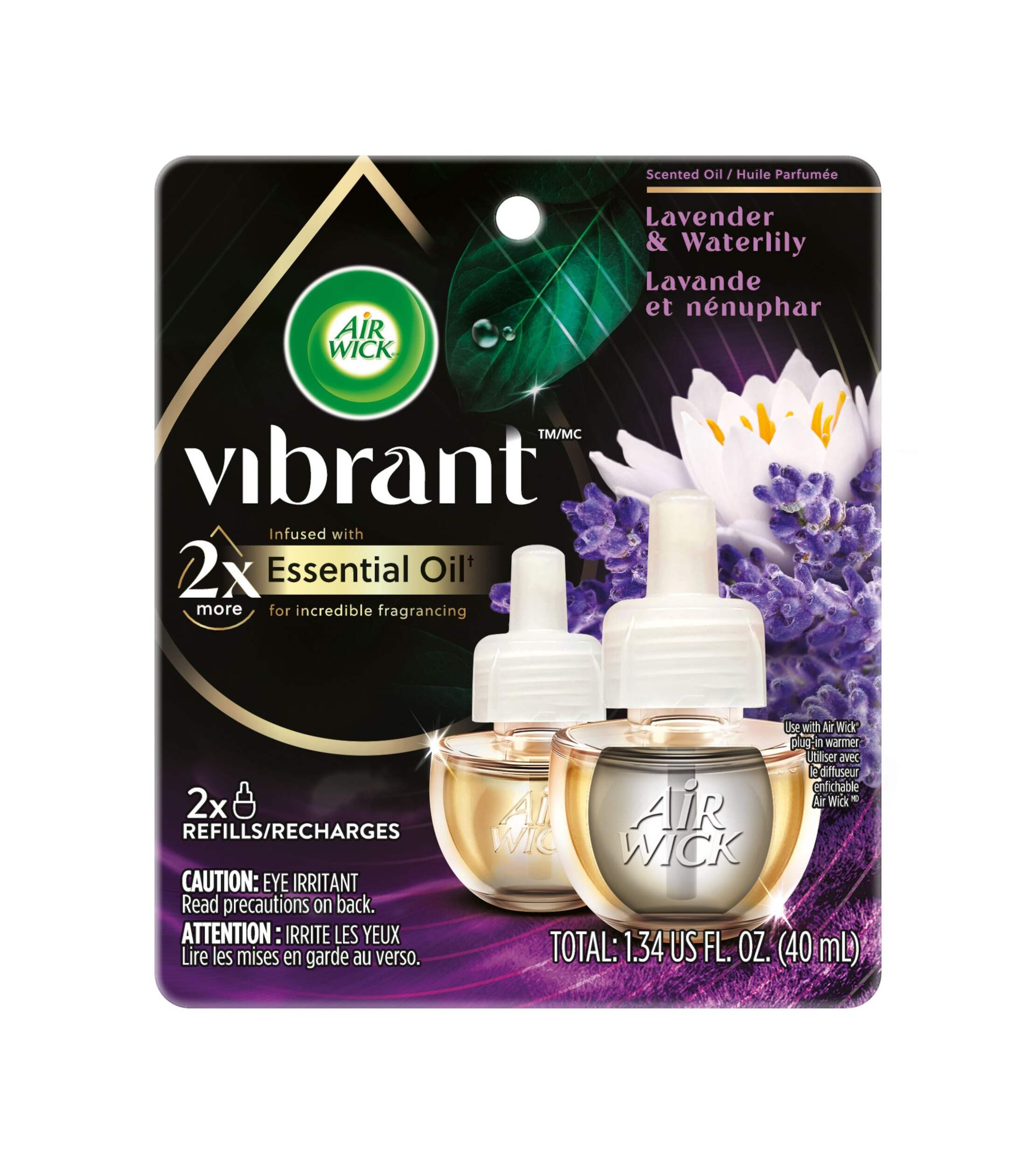 Air Wick Vibrant Scented Oil Refill, 2-pk Front_Flat