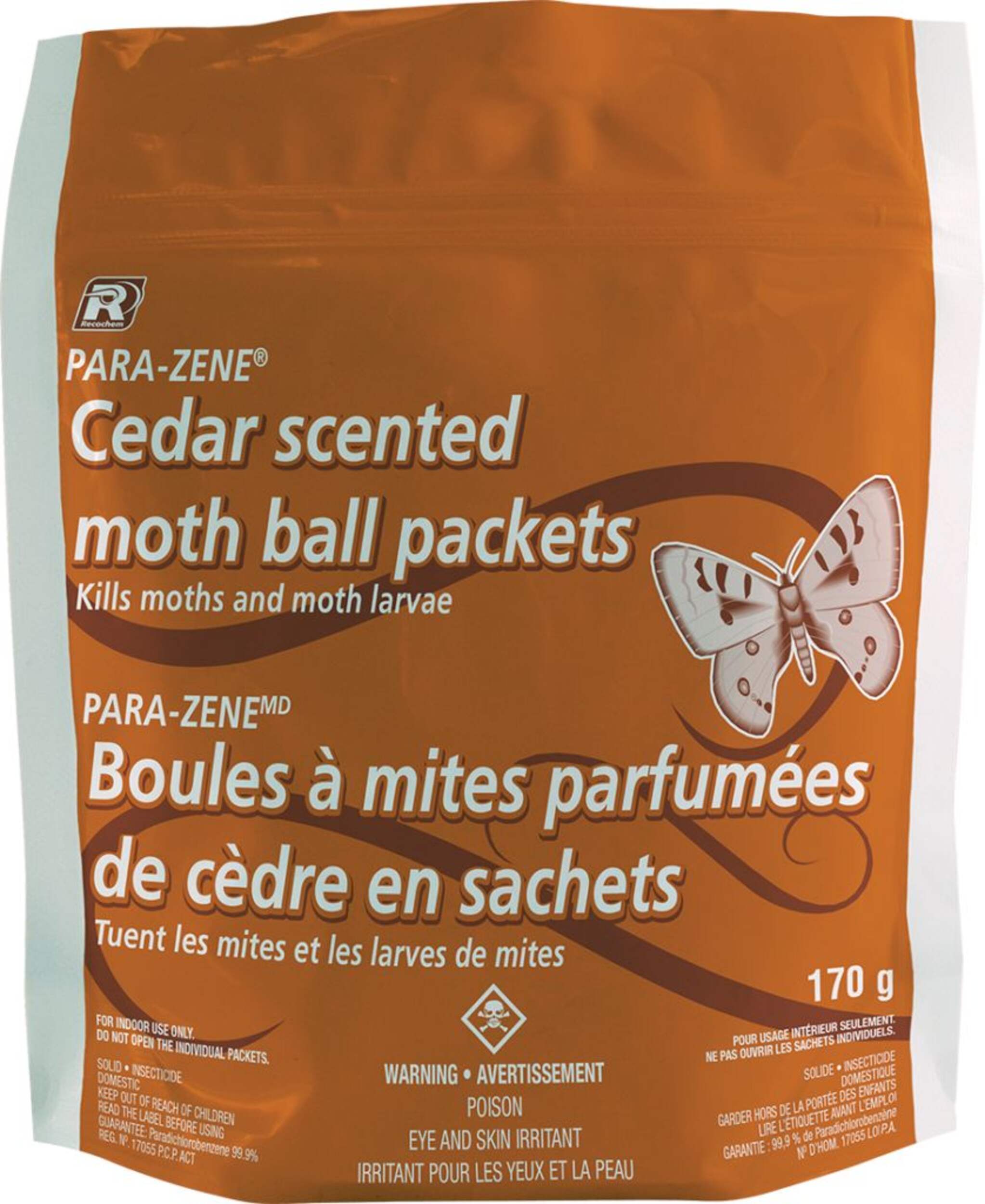 Sachets de boules à mites Recochem Para-Zene, 170 g Front_Flat