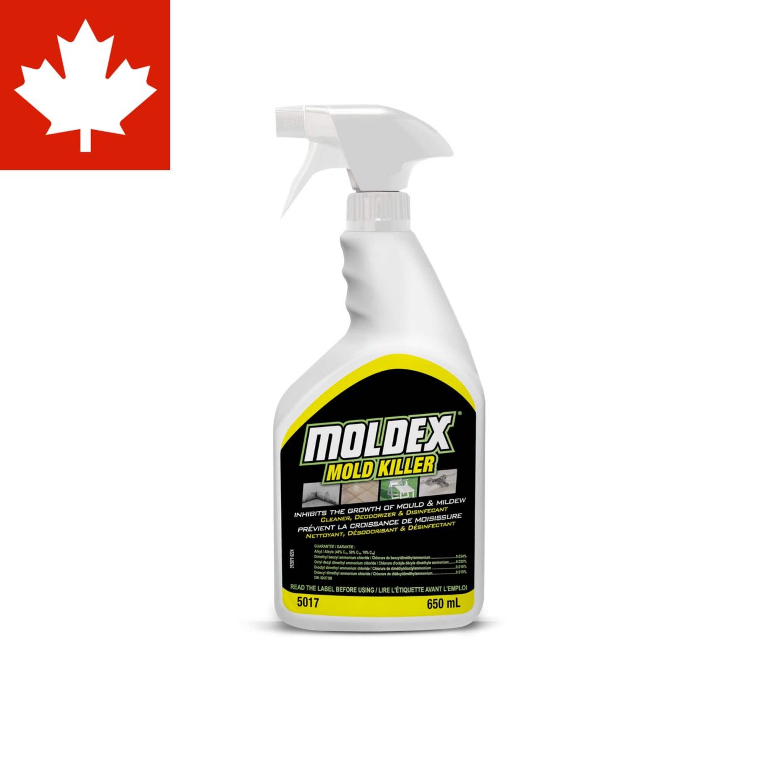 Moldex Mold Killer, Cleaner, Deeodorizer, & Disinfectant, 650-mL Front_Flat