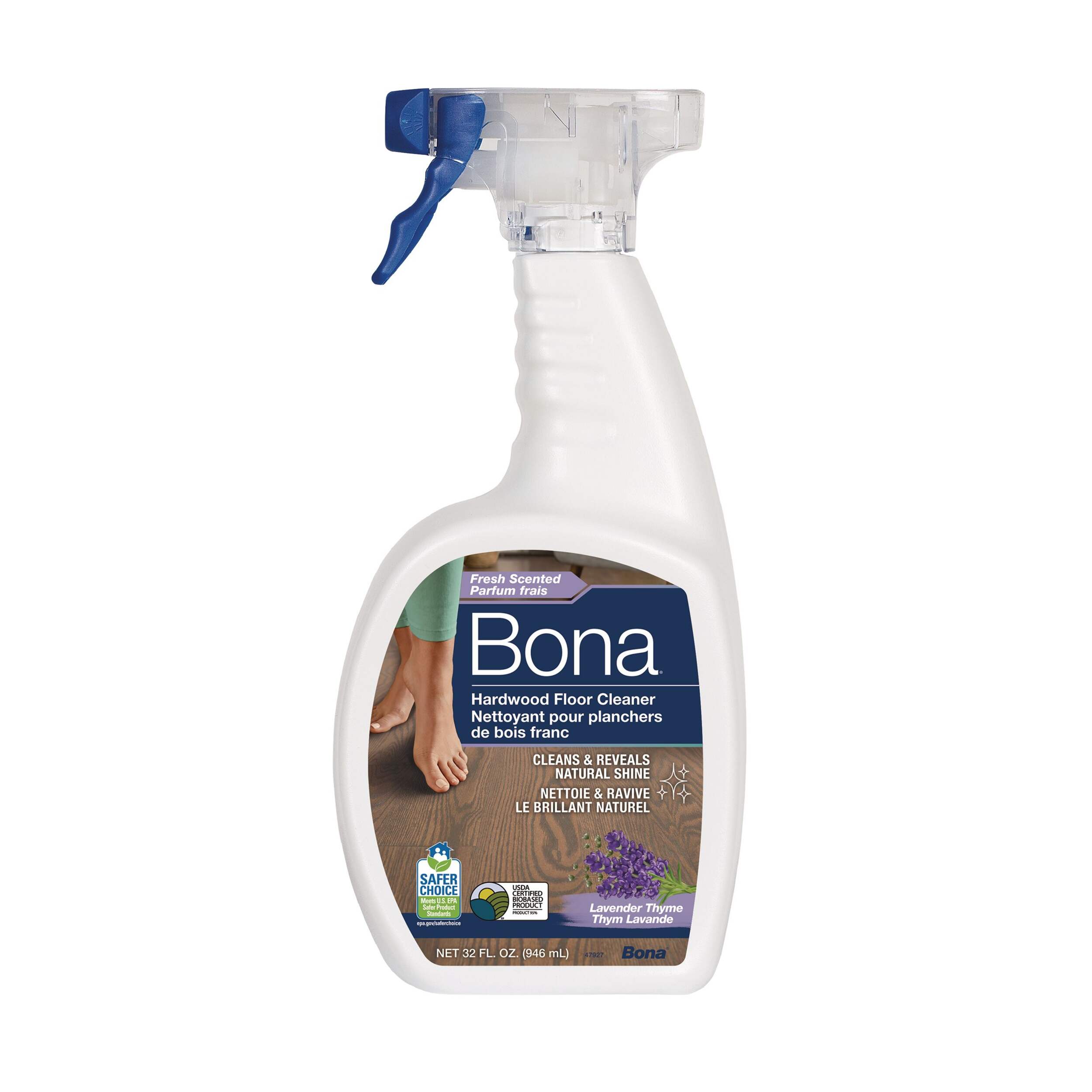 BONA Hardwood Floor Cleaner, Lavender Thyme, 3.78-L Front_Flat