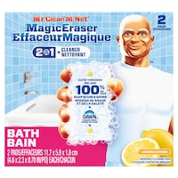 Mr. Clean Magic Eraser Bathroom, Lemon Scented, 2-pk Front_Flat