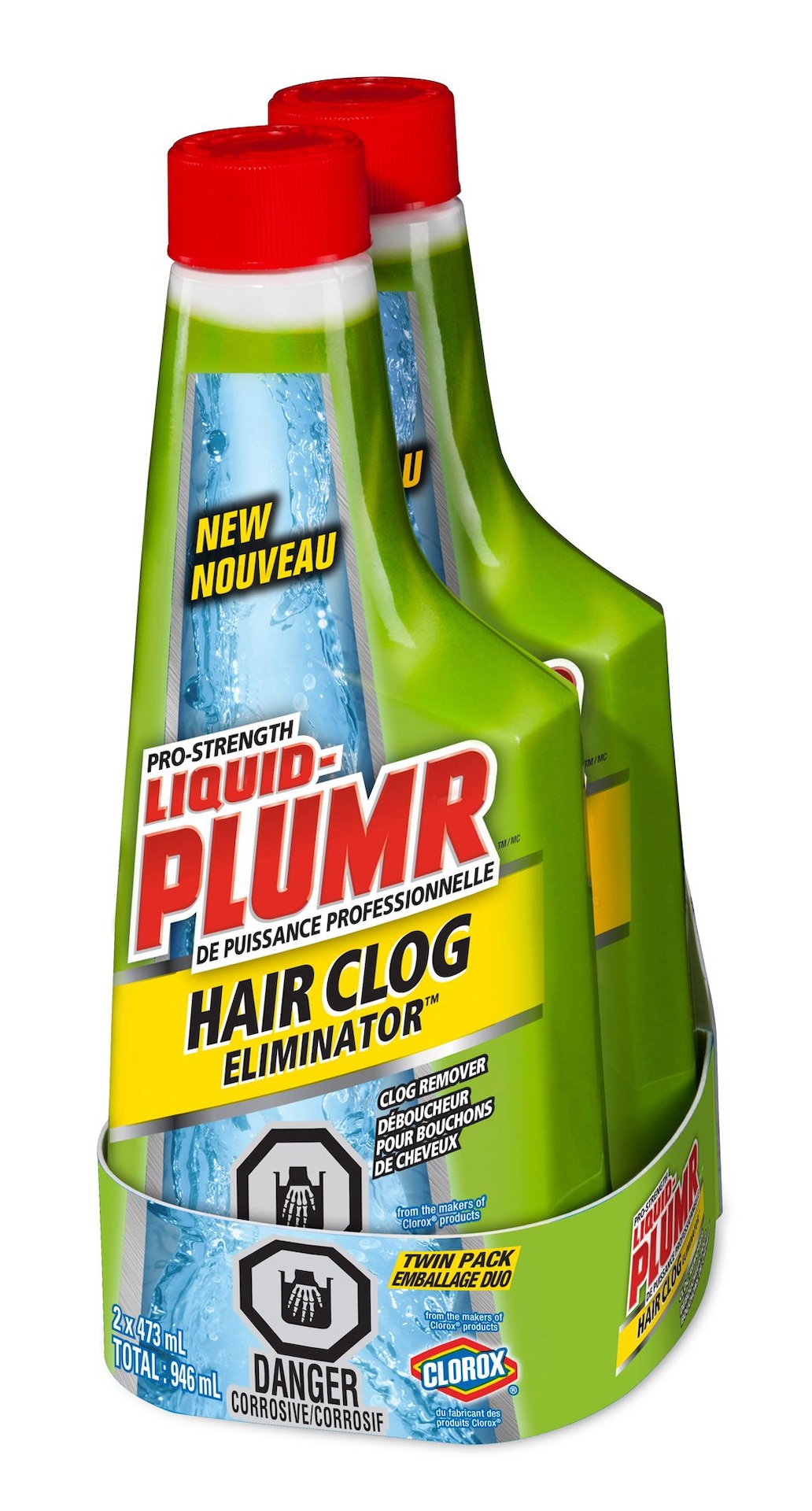 LiquidPlumr Hair Clog Eliminator, 473mL, 2pk Canadian Tire