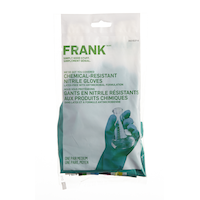 FRANK Chemical Resistant Latex Free Nitrile Gloves, Medium, 1-Pair Front_Flat