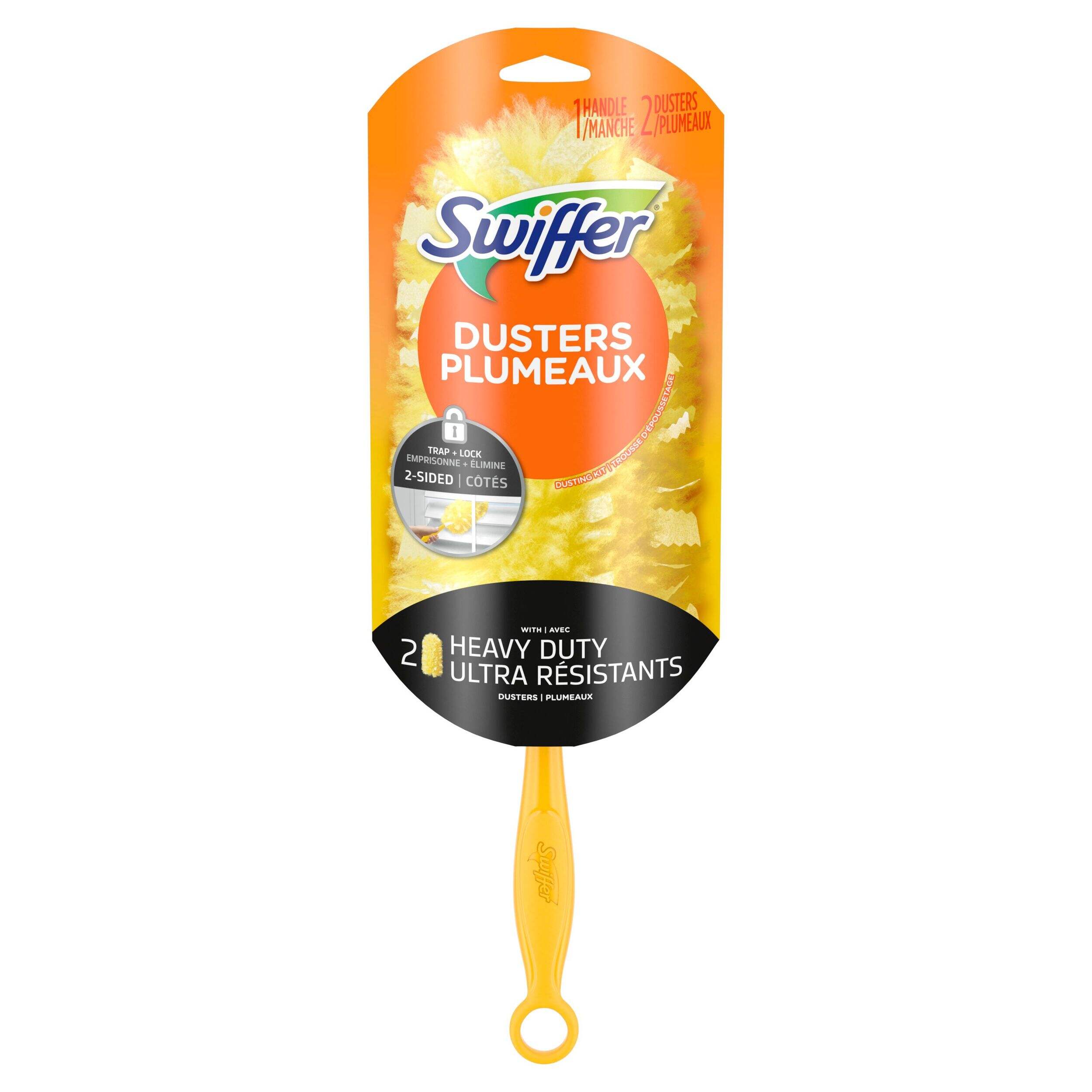 Trousse de départ robuste Swiffer Duster avec 2 recharges Front_Flat