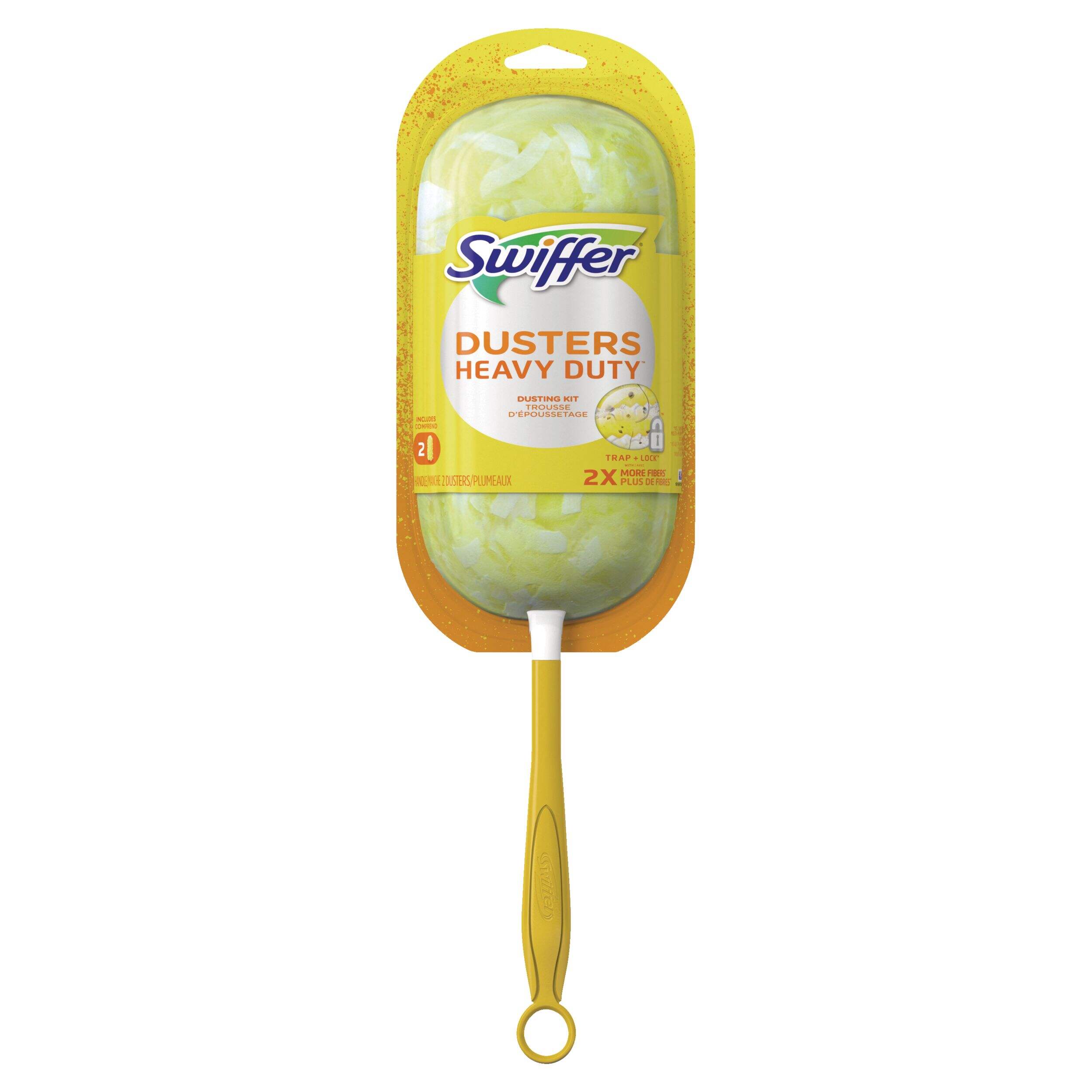 Swiffer Duster Heavy Duty Starter Kit with 2 Refills Front_Flat
