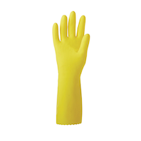 FRANK Latex Gloves, Flock Lined, Assorted Sizes, 1-Pair