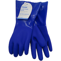 FRANK Flock-Lined Vinyl Gloves, Assorted Sizes, 1-Pair Front_Flat