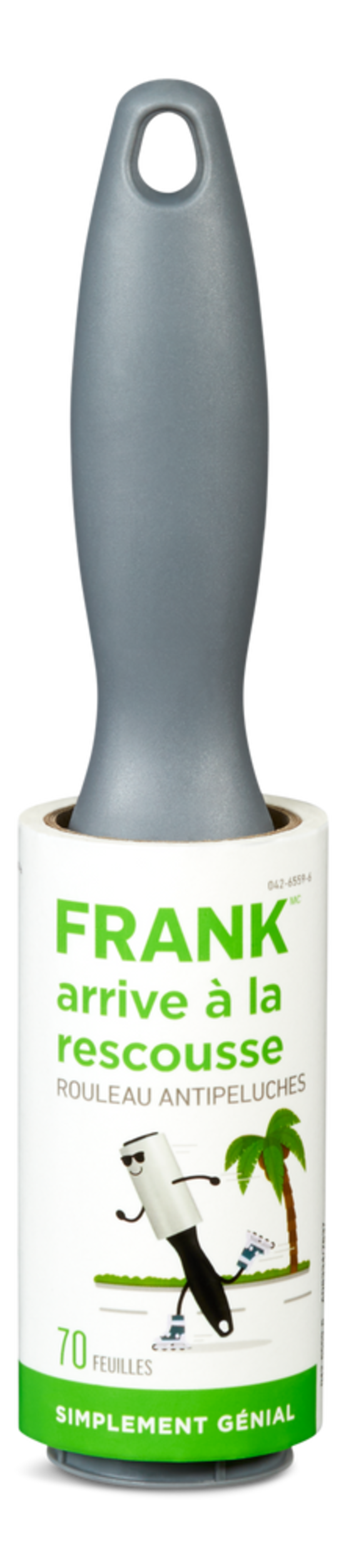 Rouleau antipeluche prise facile FRANK, 70 feuilles Front_Flat