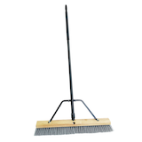 Mastercraft Smooth-Surface Push Broom with Steel Handle, 24-in Front_Angled_Right