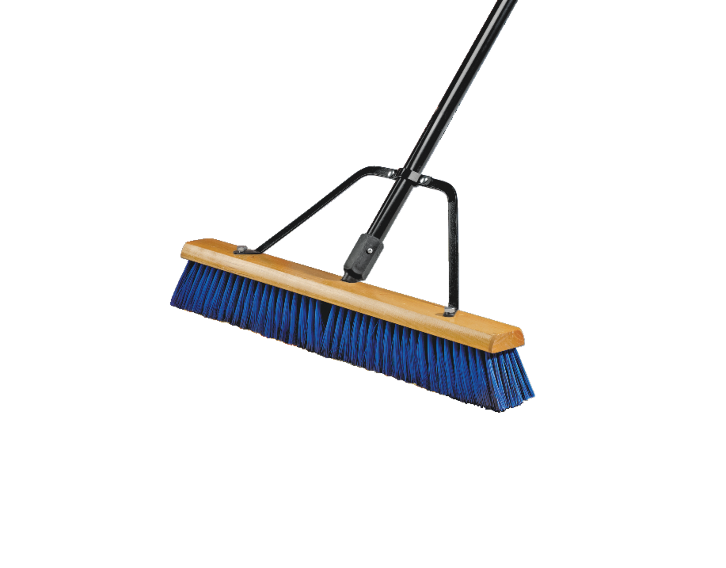 Mastercraft MultiSurface Push Broom with Steel Handle, 24in