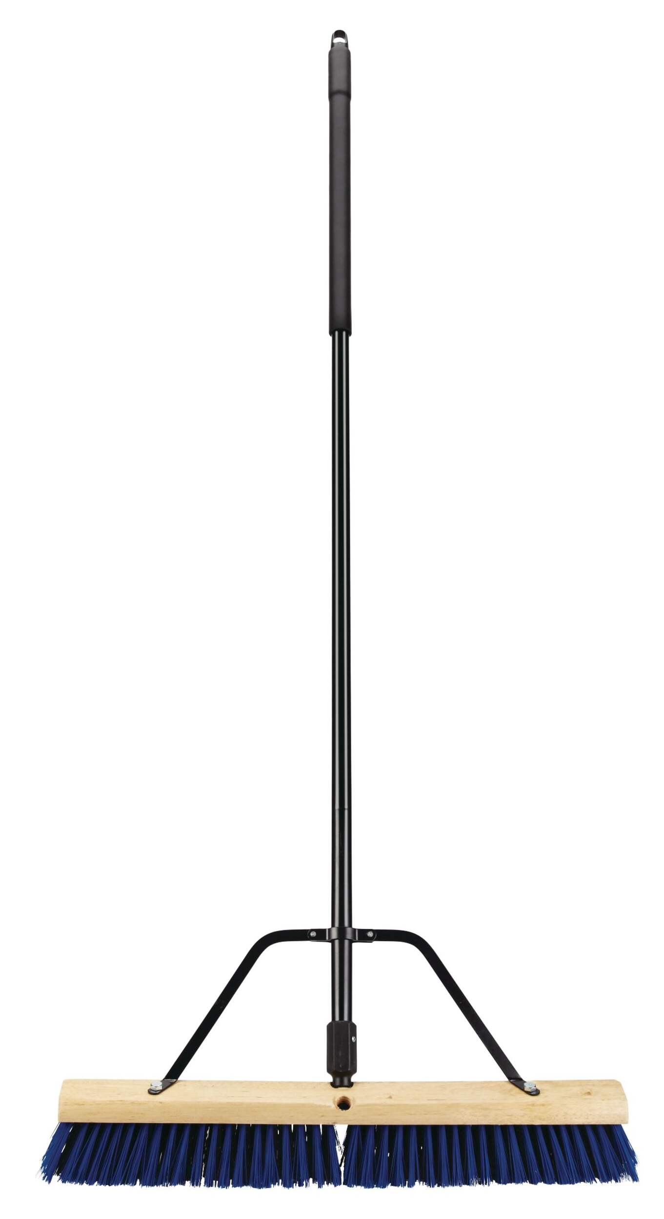 Mastercraft MultiSurface Push Broom with Steel Handle, 24in
