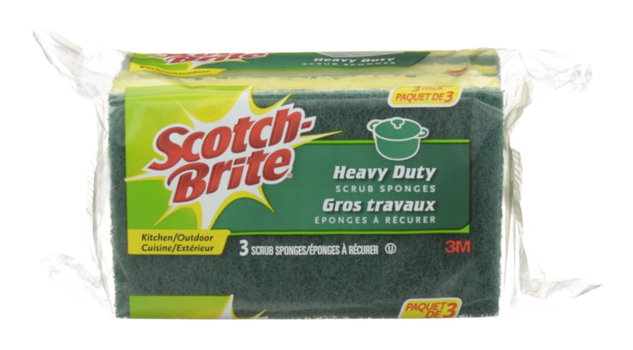 SOS All-Purpose No-Scratch Steel Wool Soap Pads / Scrub Sponges, 10-pk