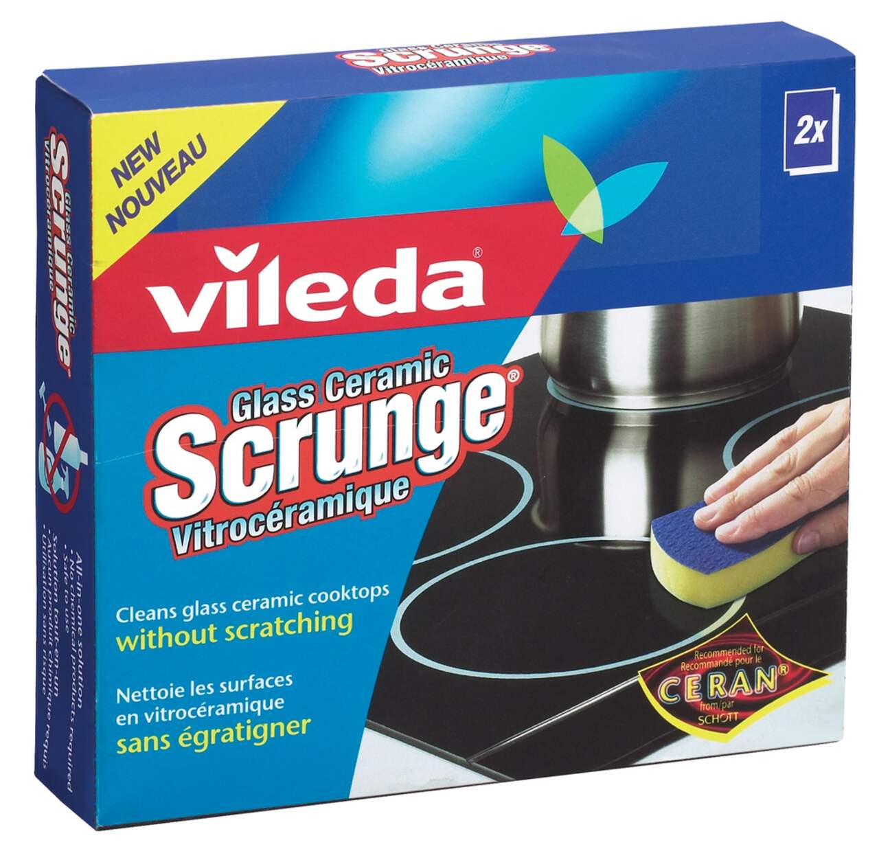 Scrunge® Éponge à récurer Vitrocéramique