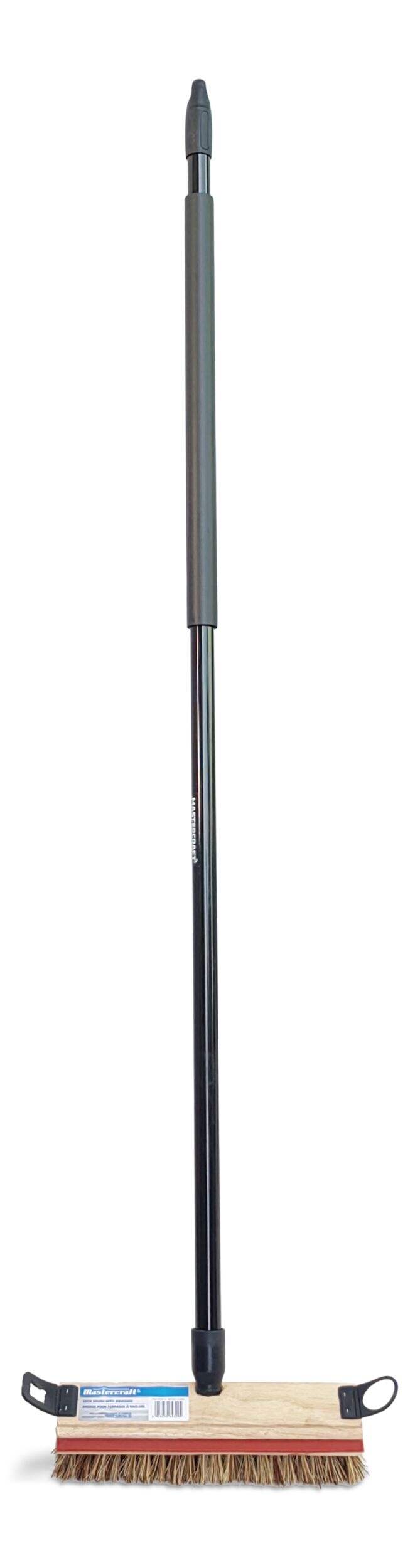 Mastercraft Squeegee/Scrub Brush with Wooden Handle, 54-in Front_Elevated