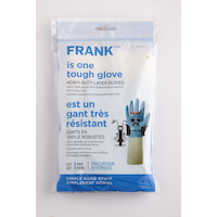 FRANK Heavy-Duty Latex Gloves, Assorted Sizes, 1-Pair Front_Flat