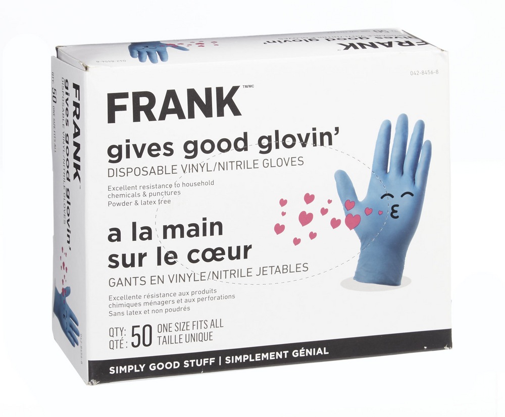 FRANK Disposable Vinyl/Nitrile Gloves, 50pk Canadian Tire