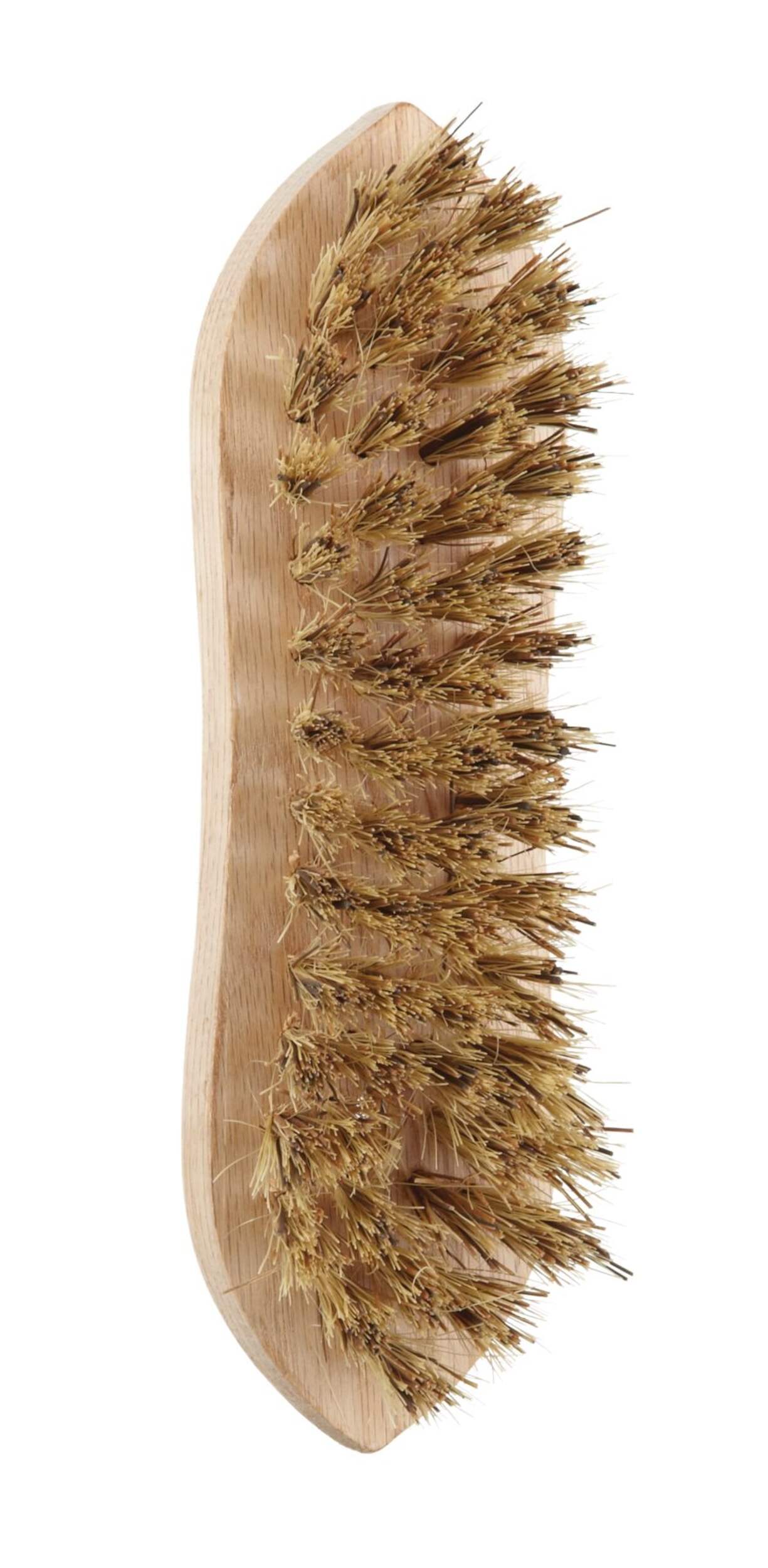 Brosse à récurer en bois robuste Mastercraft avec soies en fibres de tampico, 9 po Front_Angled_Right