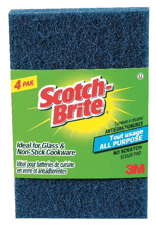 3M ScotchBrite AllPurpose NonScratch Scouring Pads / Scrub Sponges, 4pk Canadian Tire