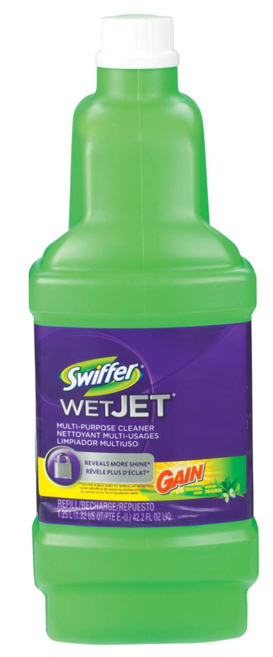 Swiffer WetJet Multi-Purpose and Hardwood Gain Scent Liquid Floor