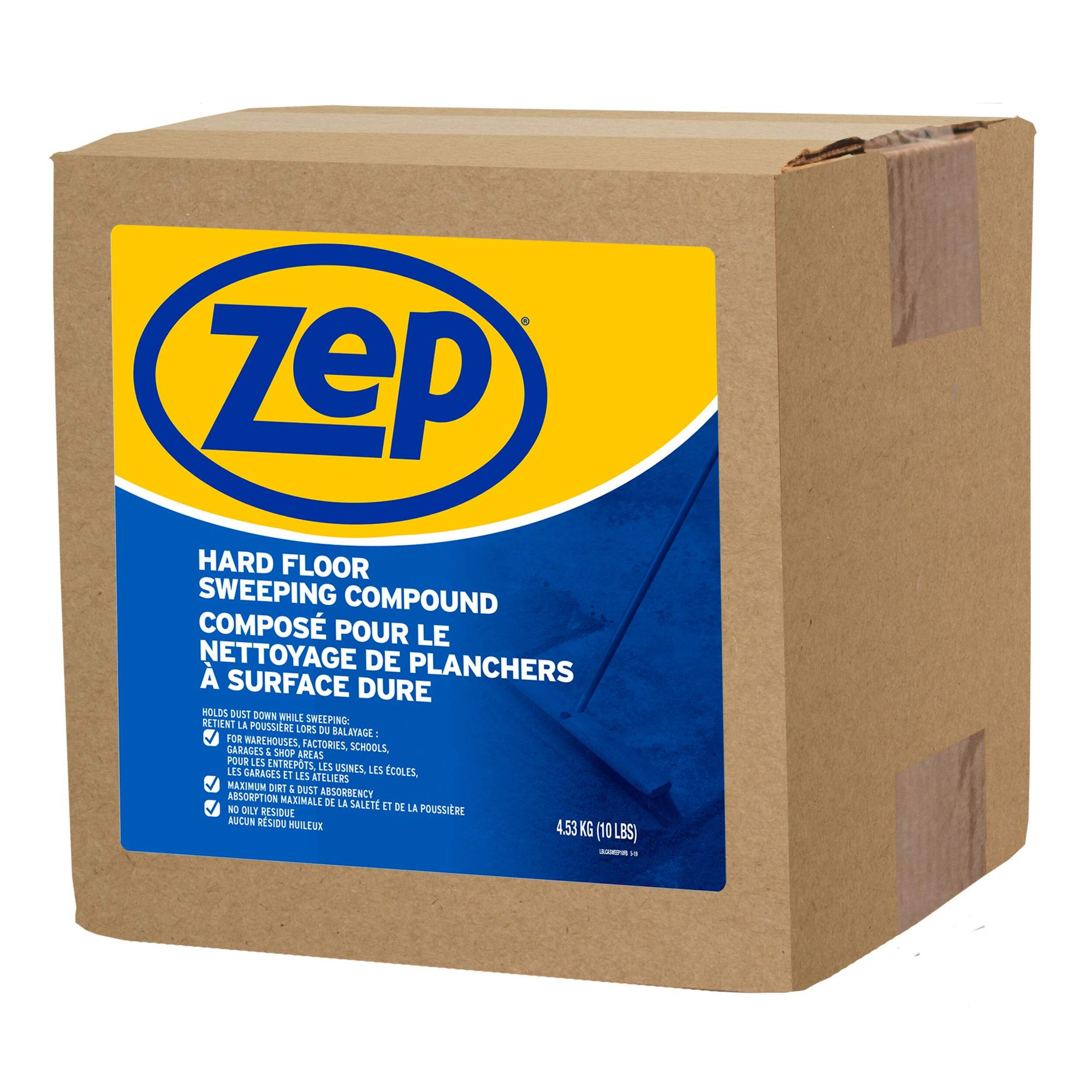 Zep Hard-Floor Sweeping Compound, 10-lb Front_Angled_Left