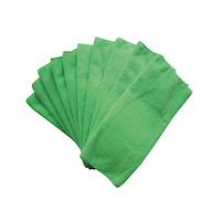 Chiffons en microfibres tout usage lavables à la machine FRANK, vert, paq. 10
