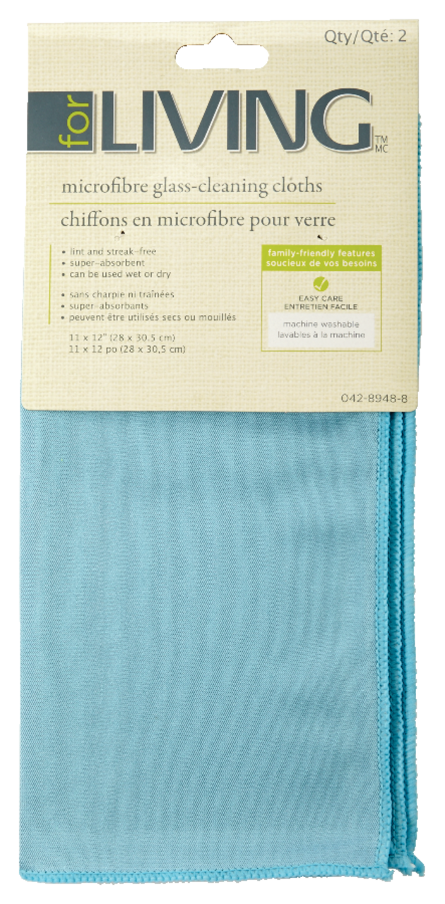 Blue microfibre cloths for glasses at the best price