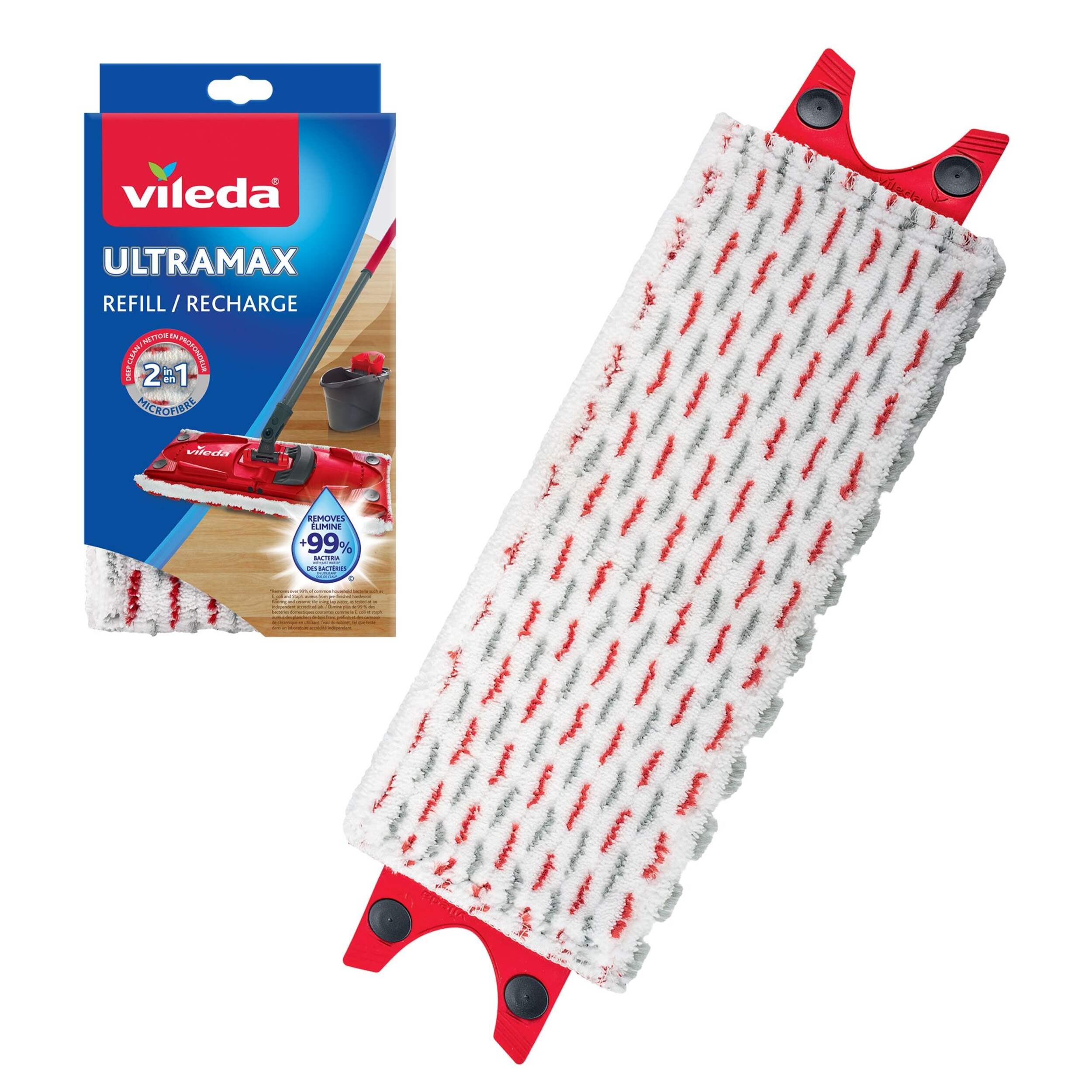 Vileda Ultramax Multi-Surface Reusable Microfibre Mop Refill Composite_or_Mixed