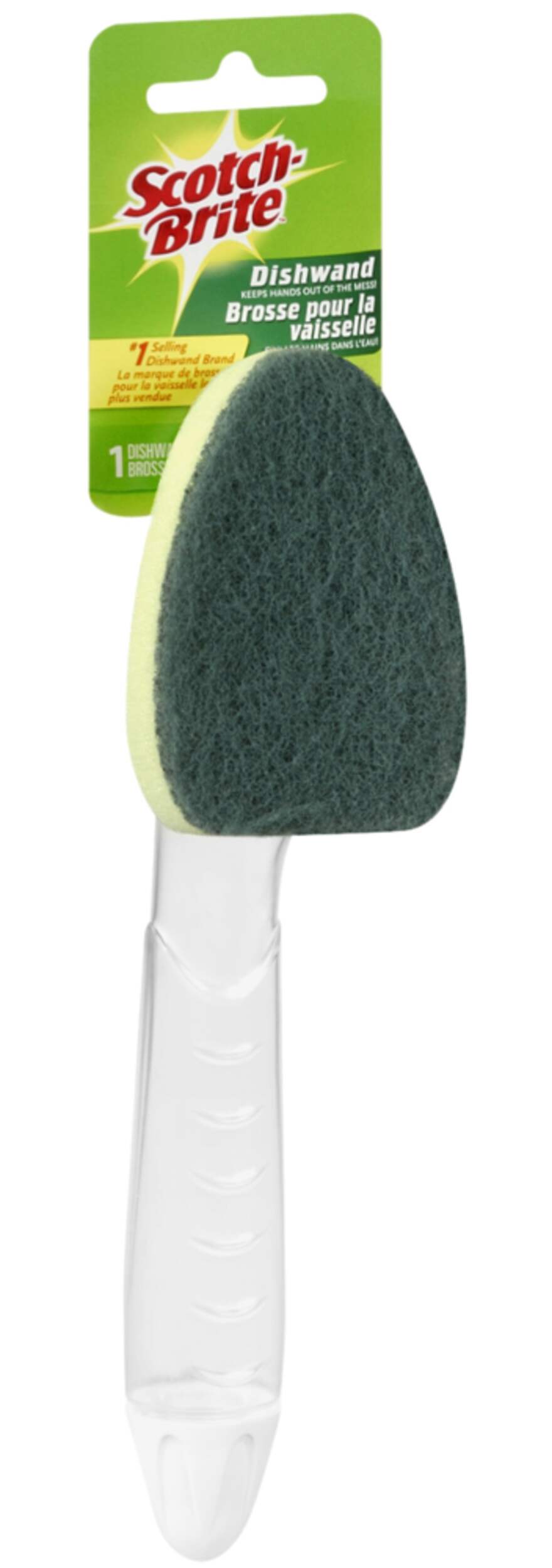 3M Scotch-Brite Heavy-Duty Soap Dispensing Dishwand Front_Angled_Right