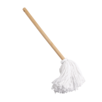 Cotton Dish Mop with Wood Handle Front_Angled_Right