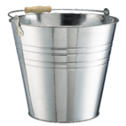 Metal bucket with lid deals