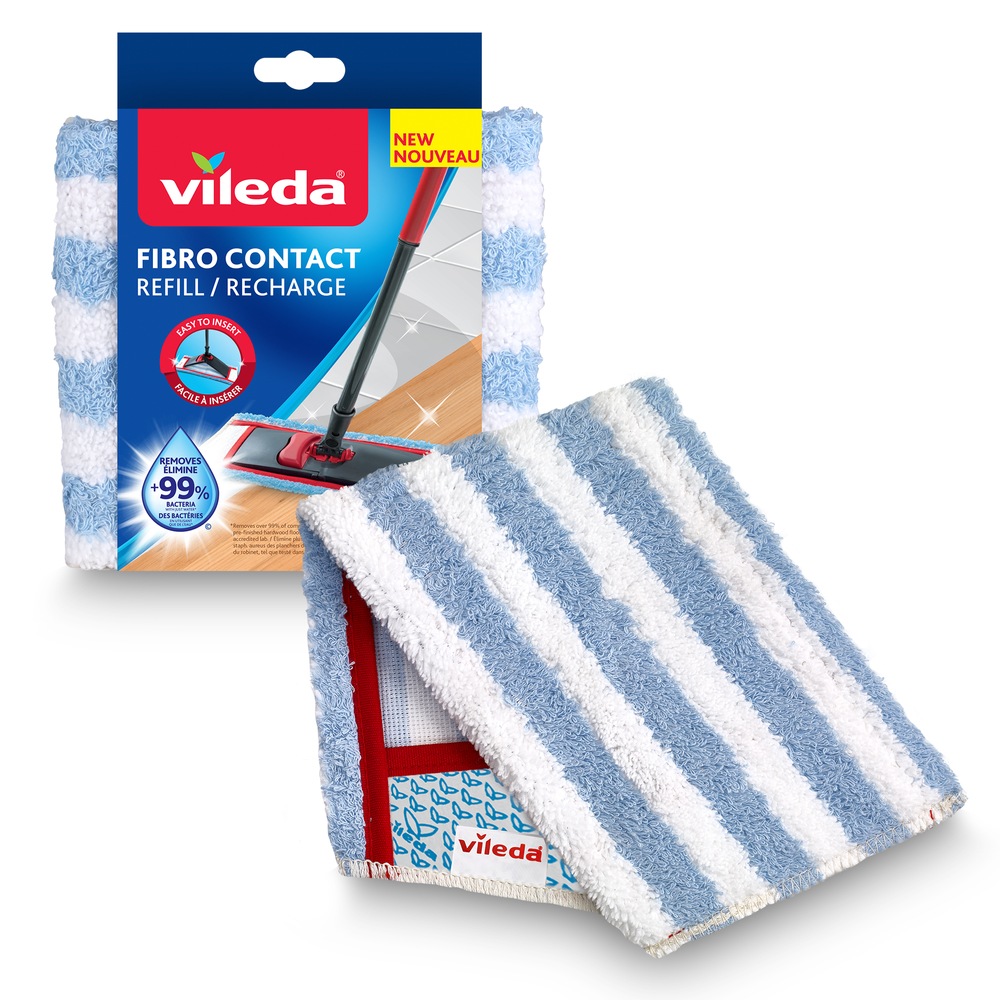 Vileda FibroContact MultiSurface Reusable Microfibre Mop Refill