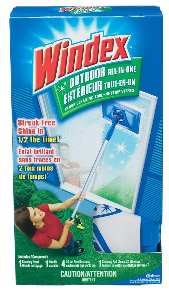 Windex Outdoor All-In-One Glass & Window Cleaner Tool Starter Kit