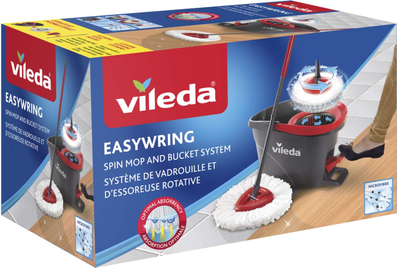 Système de vadrouille et d'essoreuse rotative Vileda EasyWring
