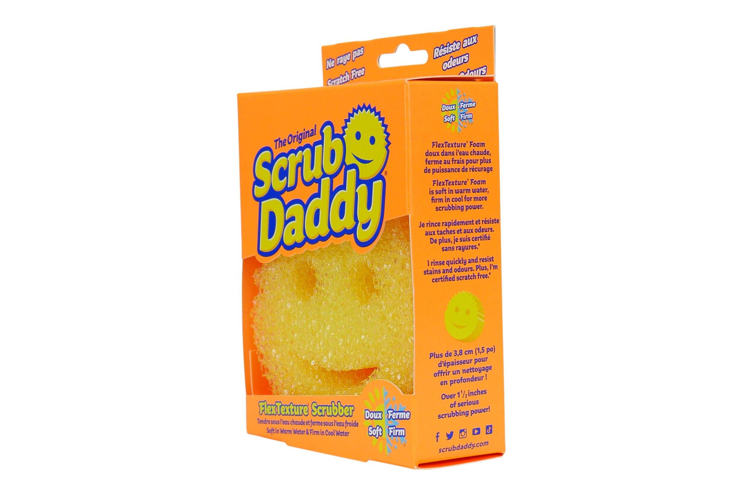 The Original Scrub Daddy Gentle Scrub Sponge Front_Three_Fourths_Angled_Left