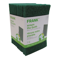 FRANK Heavy-Duty Scouring Pads / Scrub Sponges, 12-pk Front_Angled_Right