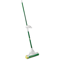 Libman Nitty Gritty Reusable Wringer Roller Mop with Scrub Brush Front_Angled_Right