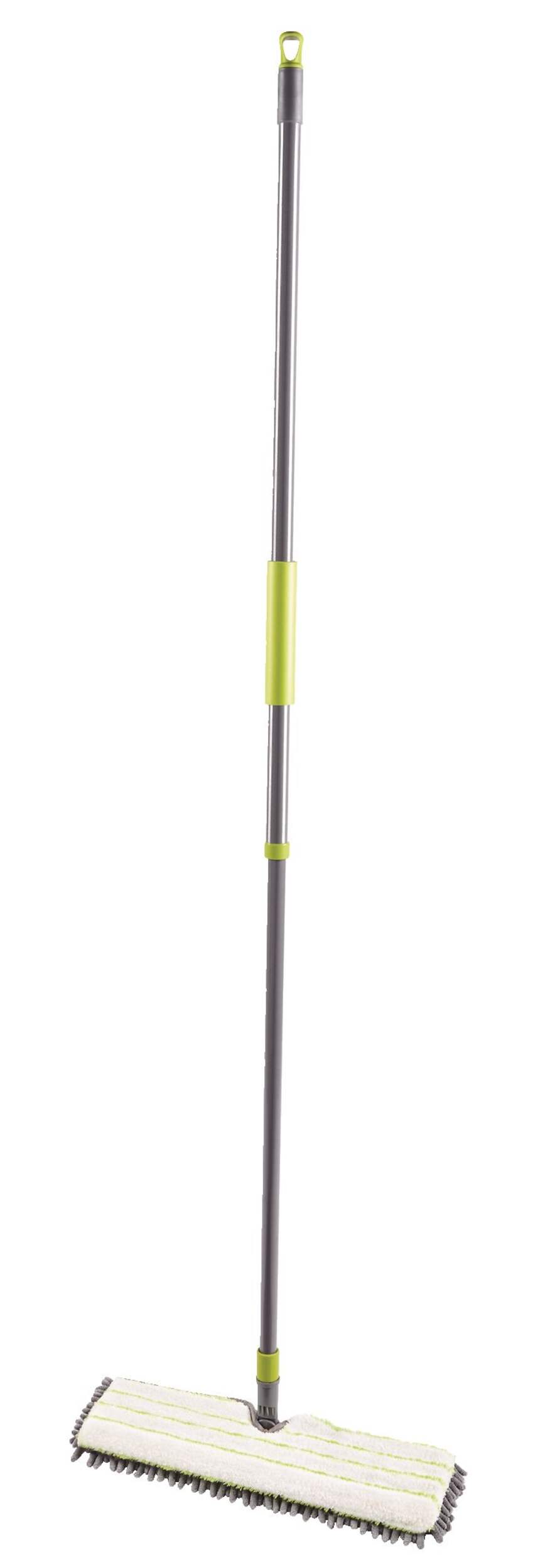 FRANK Double-Sided Reusable Wet+Dry Mop with Extendable Handle Front_Angled_Left