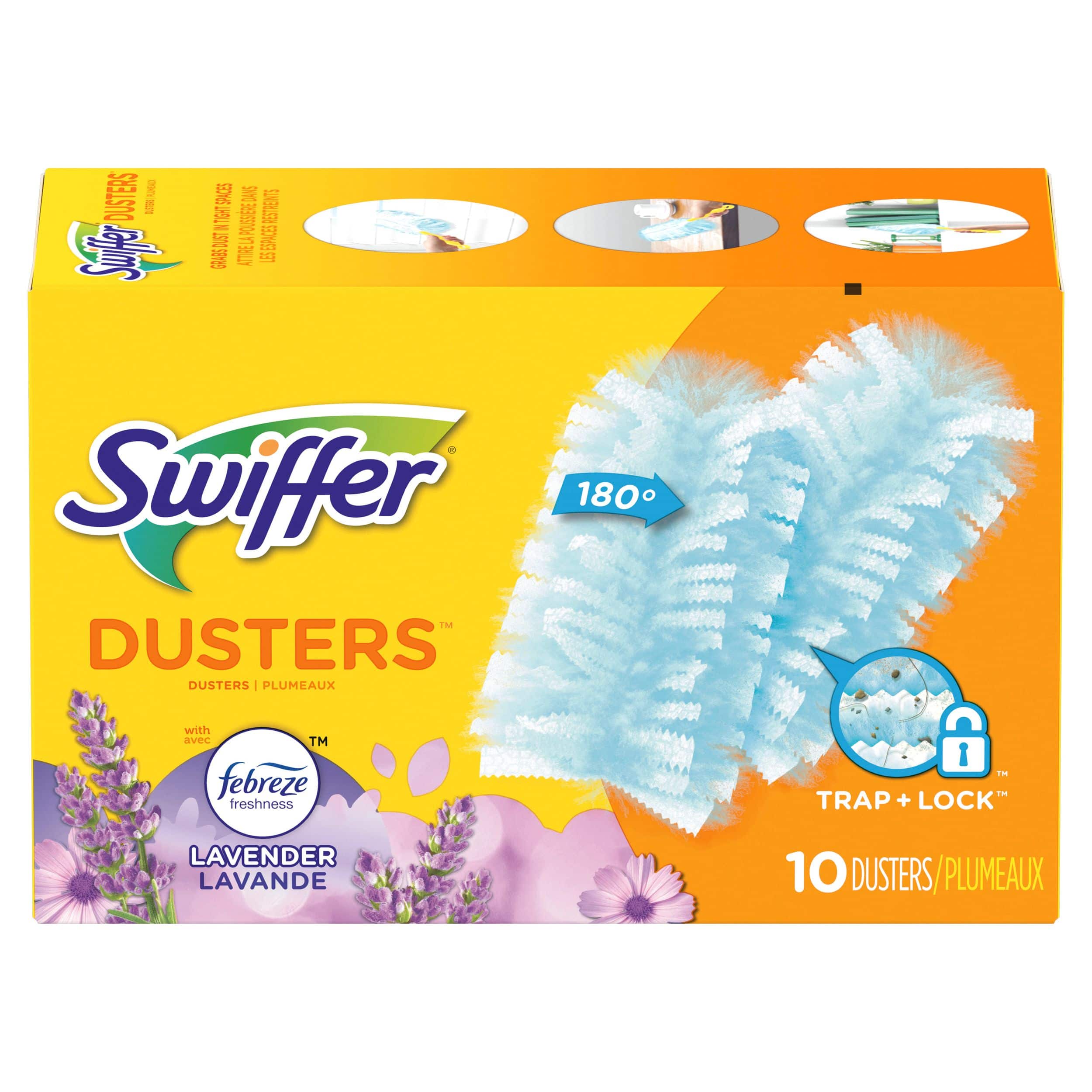 Recharges de plumeau multisurfaces Swiffer Dusters, lavande, paq. 10