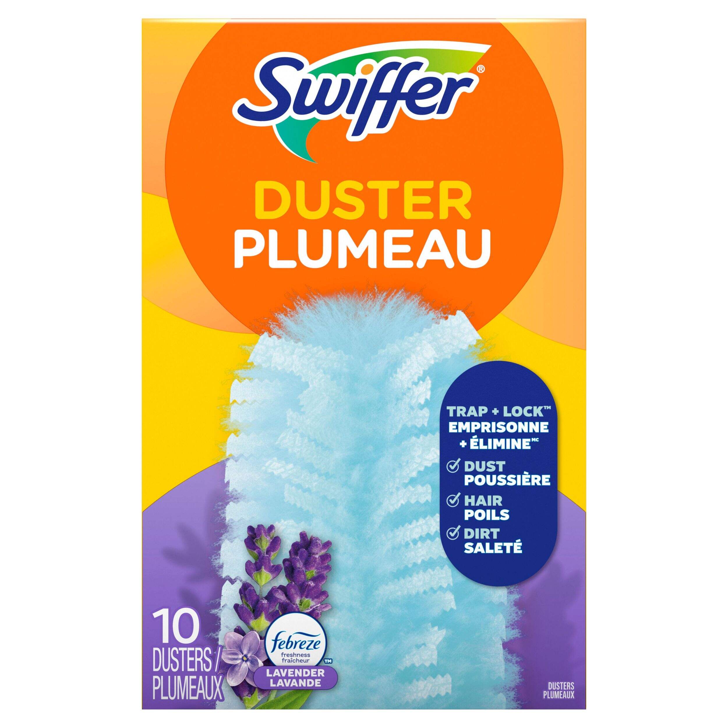 Swiffer Dusters Multi-Surface Duster Refills, Lavender Scent, 10 ct Front_Flat