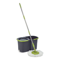 FRANK Reusable Microfibre Rotating Mop Bucket System with Extra Long Handle